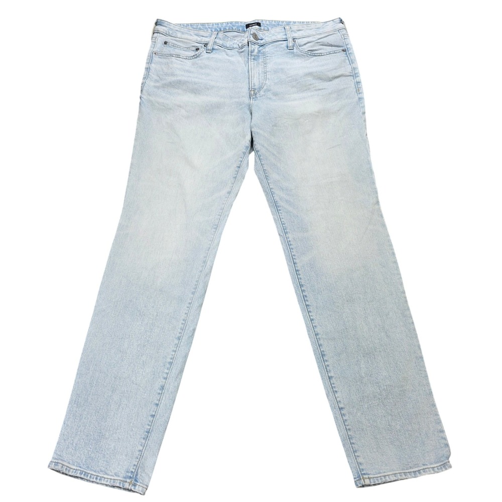Express Skinny Denim Jeans Men's Size 36x32 Blue Light Wash Conscious Edit